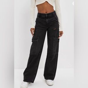 American Eagle Outfitters Black Flare Jeans